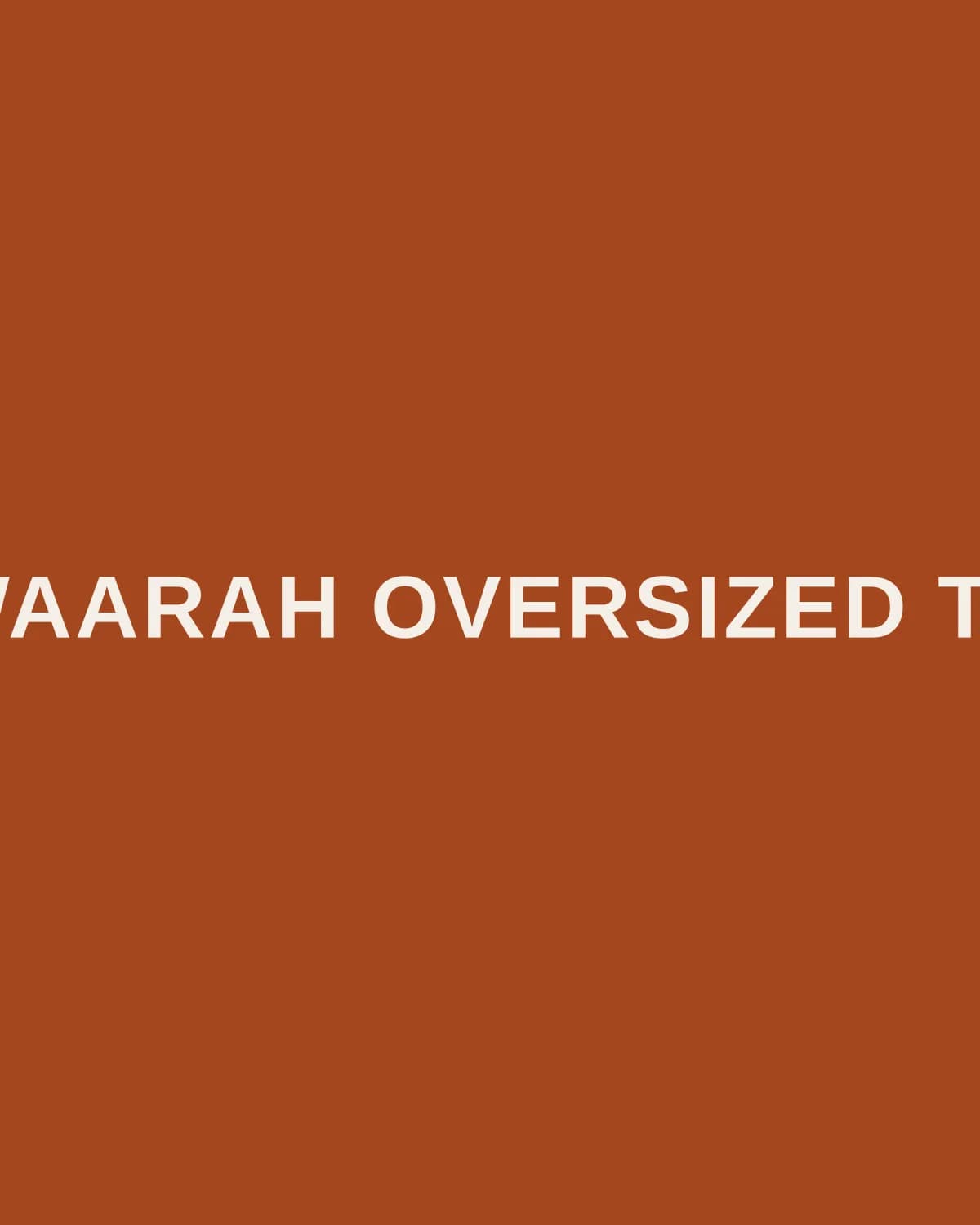 Awaarah Oversized Tee
